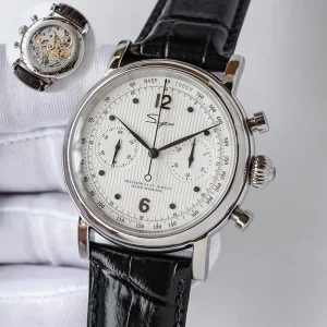 Luxury 5atm Seagull ST1901 Chronograph Hand Winding Mechanical Movement Stainless Steel Watch Man