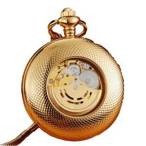 Luxury Antique Copper Mechanical Pocket Watch for Men and Women Hand Wind Pendant