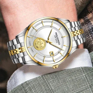 Luxury Automatic Mechanical Men’s Watch Stainless Steel Sapphire Crystal 42mm Pointer Waterproof Calendar