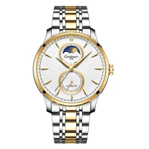 Luxury Automatic Mechanical Stainless Steel Men’s Watch Pointer Sapphire Crystal 50m Water Resistant Fashion Business Casual