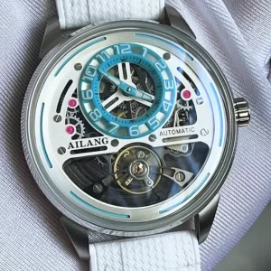 Luxury Automatic Movement Skeleton Men’s Watch Waterproof Glow in the Dark Business Watch 42mm Pointer Stainless Steel