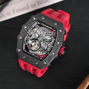 Luxury Automatic Sport Watch Carbon Fiber Sapphire Crystal