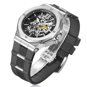 Luxury Automatic Vintage Watch OEM Customized Stainless Steel Mechanical Movement 10 Bar Water Resistant Men’s Hardlex