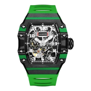 Luxury Automatic Watch Stainless Steel Barrel Type Mechanical Sports Watch Miyota Mechanical High Quality Hip Hop
