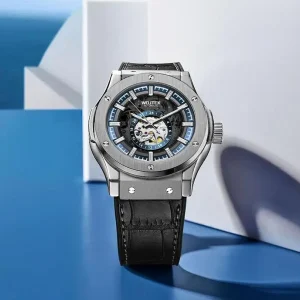 Luxury Automatic Wristwatch Men’s Mechanical Watches Hollow Out Dial Skeleton Automatic Watch