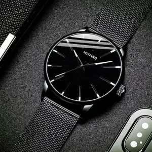 Luxury Bullet Quartz Watches Men’s Stainless Steel Watches Fashion Calendars Men’s Watches