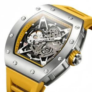 Luxury Business Automatic Wristwatch Luminous Mechanical Watches Skeleton Watch Men