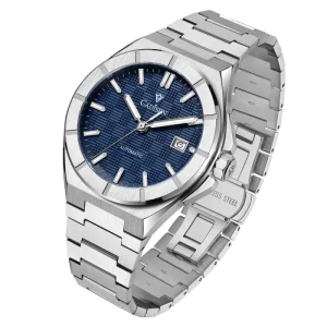 Luxury Business Black Roman Stainless Steel 8215 Movement 10 Bar Water Resistant Men’s Automatic Mechanical Watch