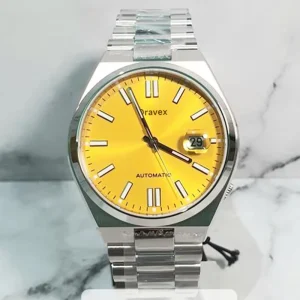 Luxury Business Mechanical Watch for Men Sapphire Crystal Stainless Steel Automatic Movement Water Resistant Wristwatch