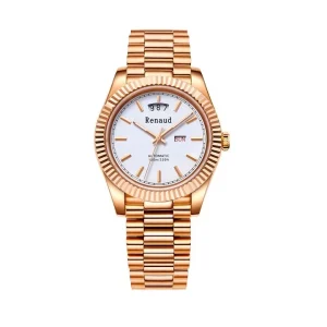 Luxury Business Men’s Analog Mechanical Watch with Miyota Movement Sapphire Crystal Dial 40mm Stainless Steel Band Waterproof
