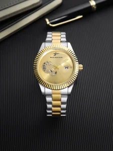 Luxury Business Men’s Quartz Watch Stainless Steel Strap Simple Fashion Analog with Date 20mm Band