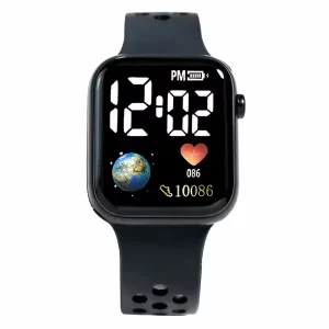Luxury Cartoon Plastic LED Digital Watch Fashion Heart Square Sports Children Student Watch