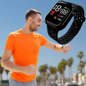 Luxury Cartoon Plastic LED Digital Watch Fashion Square Sports Watch for Kids