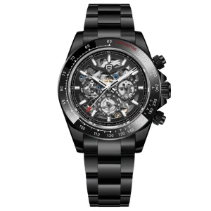 Luxury Casual Watch for Men HZ 2196G Automatic Mechanical Watch Stainless Steel Waterproof Sport 100m Reloj Hombre