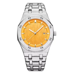 Luxury Classic Waterproof Mineral Glass Stainless Steel Watch Mechanical Movement Pointer 20mm Chronograph 40mm Dial Hidden