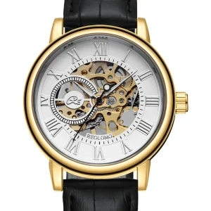 Luxury Custom Automatic Movement Black Low MOQ Stainless Steel Design Men Mechanical Watch