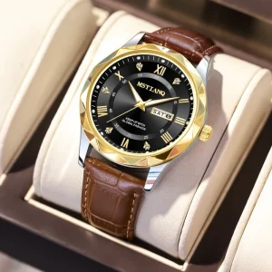 Luxury Custom Business Quartz Watches Sports Watch Casual Belt Wrist Watch for Men