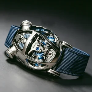Luxury Design Limited Edition Serpentine Chronograph Watch ETA Mechanical Stainless Steel Case 20mm Nylon Strap Wristwatches