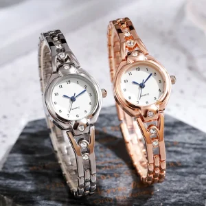 Luxury Diamond Bracelet Women’s Wristwatch Simple Quartz Watch