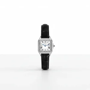 Luxury Fashion Women & Men Quartz Watch Square Alloy Case Stainless Steel & Leather Strap Water Resistant