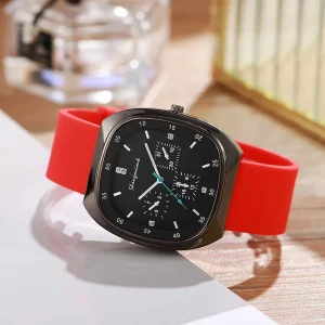 Luxury Fashionable Ladies’ Quartz Watch with Square Dial Alloy Case Pointer Dial Silicone Strap Eco Friendly Design for Women