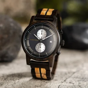 Luxury Gifts Sports Men Wristwatch Factory Outlet Custom Low MOQ Dropshipping Chronograph Quartz Watch Wood Watches