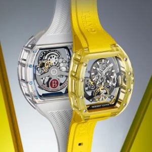 Luxury Glass Watch Case Sapphire Watch Mirror Hollow Out Sport Automatic Mechanical Watch