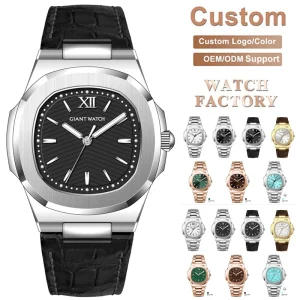Luxury High Quality Stainless Steel Japan Miyota Movement Quartz Date Watches Men Wrist Custom Waterproof Mens Wristwatches