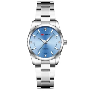 Luxury Ladies Watch Stainless Steel Quartz Waterproof Watch Student Trend Women’s Watch Simple Casual
