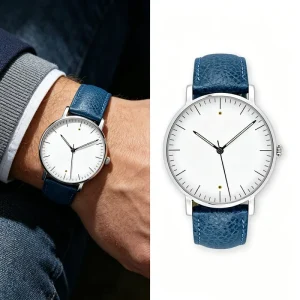 Luxury Leather Custom Unisex Wristwatch Ultra Thin Japan Movt Men’s Automatic Mechanical Watch for Men
