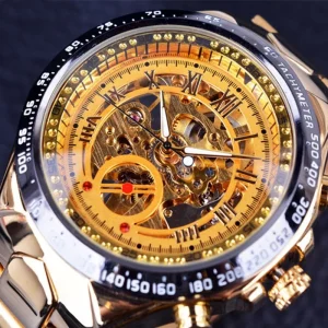 Luxury Mechanical Watch Gold Men’s Watch Watches Automatic Mec Stainless Steel Wristwatch