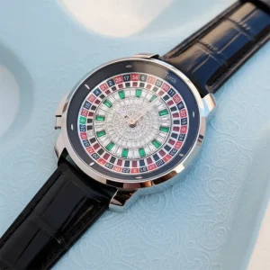 Luxury Men Automatic Mechanical Watch Stainless Steel Case Skeleton Tourbillon Style Sapphire Crystal Pointer