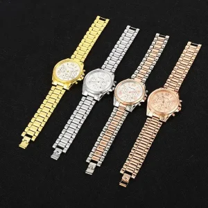Luxury Men Watches Stainless Steel Business Wrist Date Clock Mens Sport Quartz Wrist Watch