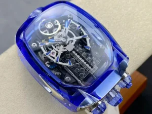 Luxury Men’s Automatic Mechanical Watch with Sapphire, Tourbillon, Skeleton Movement, Rubber Strap and Water Resistance