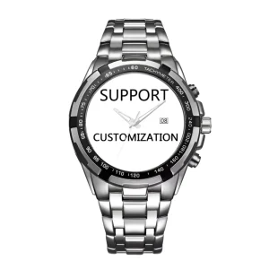 Luxury Men’s Customized Sports Fashion Watches Retro Style Quartz Movement Personalized Logo Photo Name Blessings Print 20mm