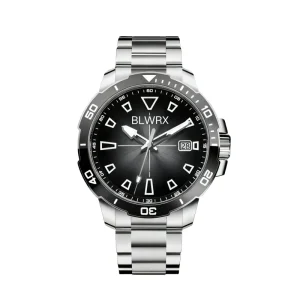 Luxury Men’s Mechanical Stainless Steel Sport Diver Watch Diamond Pointer Dial Charm Automatic 5BAR Water
