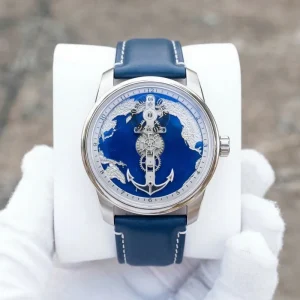 Luxury Men’s Mechanical Wandering Hours Automatic Watches Luminous Enamel Dial Personalised Logo Customized Watch OEM Supplier
