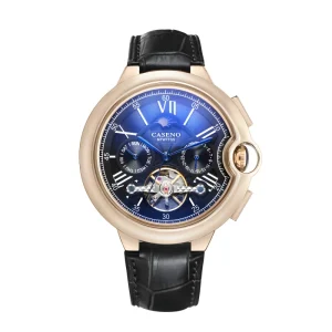 Luxury Men’s Mechanical Watch Automatic Multi Dial Tourbillon Hollow Buckle Fashion Business Water Resistant