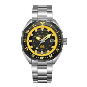 Luxury Men’s Mechanical Watch with Luminous Business Date Clock Stainless Steel Wrist Watch