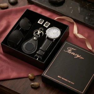 Luxury Men’s Multi Function Watch Sunglasses Gift Set Plastic Business Style Box Halloween Thanksgiving Graduation Christmas