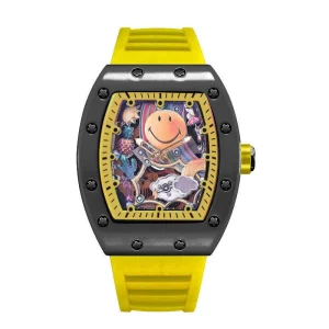 Luxury Men’s Watch Quartz Mystery Watch Custom Designer Logo Retro Style Alloy Case Power Strap New Fashion Watch for Man