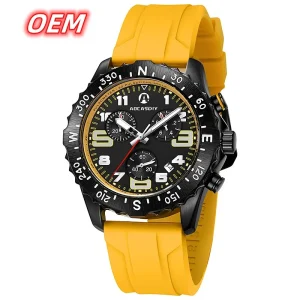 Luxury Men’s Watch Waterproof Quartz Watches ENDURANCE Wristwatch Casual Luminous Chronograph Date Men Watch CUSTOM Reloj Hombre