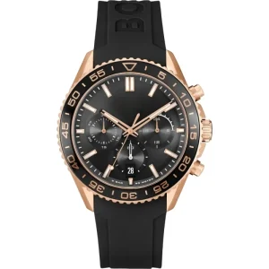 Luxury Men’s Waterproof Chronograph Watch Sapphire Crystal Stainless Steel Case Luminous