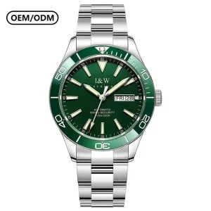 Luxury Miyota Automatic Sport Diver Mechanical Watch for Men Stainless Steel Case Band 50m Water Resistant