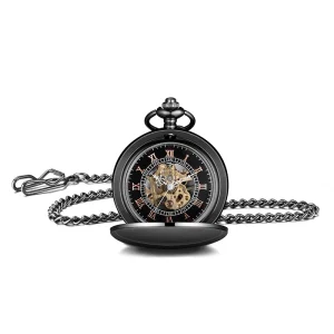 Luxury Modern Alloy Mechanical Movement Men’s Pocket Watch with 47mm Dial and Zinc Alloy Strap