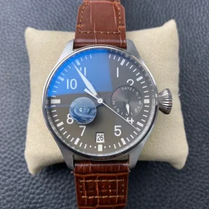 Luxury Multifunction Stainless Steel Case Genuine Leather Strap Automatic Men’s Business Watch