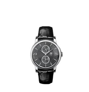 Luxury Quartz Business Watch Stainless Steel Band Bracelet Set with Calendar Pointer