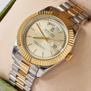 Luxury Quartz Watch Stainless Steel Japan Movement Calendar 40mm 20mm Alloy Glass Pointer