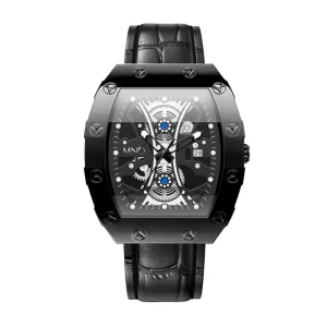 Luxury Quartz Watch for Men Waterproof Luminous Crystal Business Work Watch Diver Large Square Face Men Wristwatch