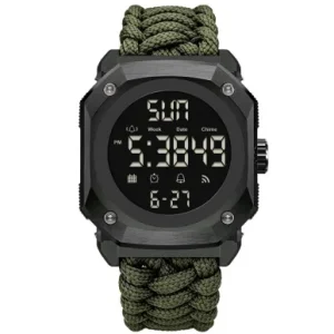 Luxury Retro Shock Resistant Date Week Chrono Display Tactical Outdoor Camping Sport Digital Watch for Men’s Boy Gift Waterproof